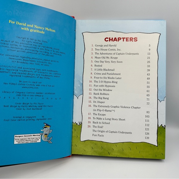 Book: Hardcover 1997 The Adventures of Captain Underpants - Scholastic - Picture 6 of 9